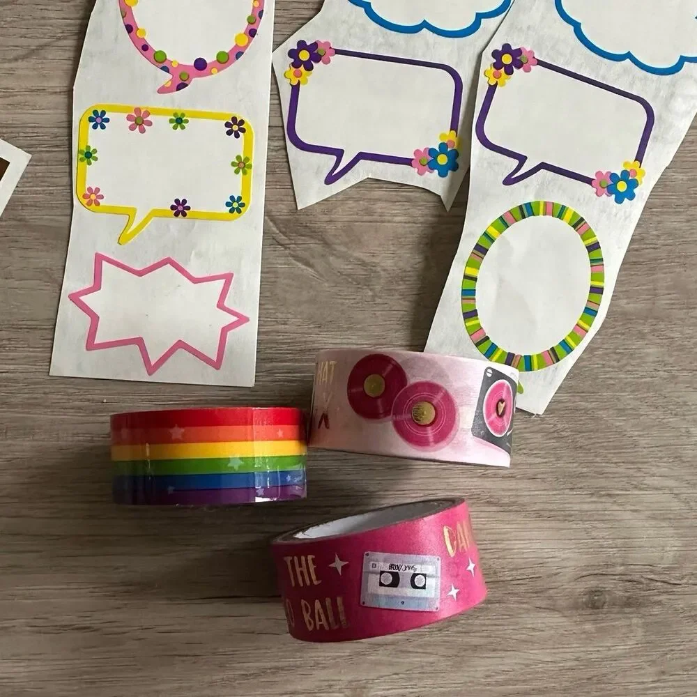 Stickers Stencils Stamp Washi for Formatting Scrapbook Crafts Collection